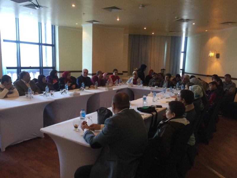 Meeting with children, parents and goverments