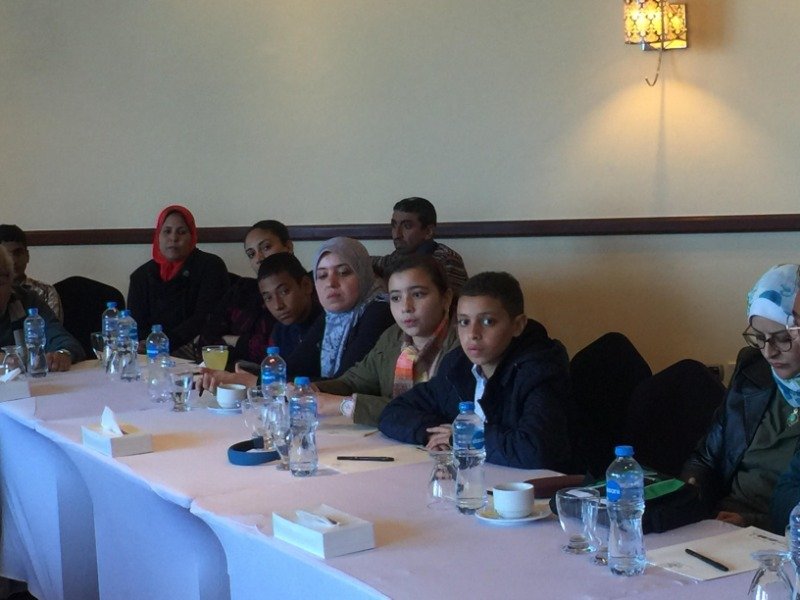 Meeting with children, parents and goverments
